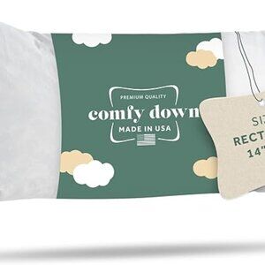 Down and Feather Decorative Throw Pillow Insert 14 x 36